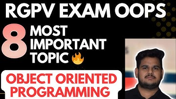 Object Oriented Programming RGPV Most Important questions | RGPV OOP Most Important Btech 2nd Year