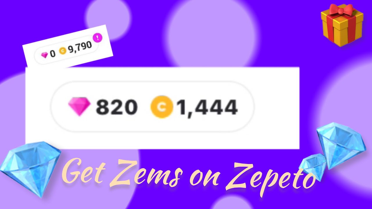 💎How to get zems on Zepeto💎 Free Gifts YouTube