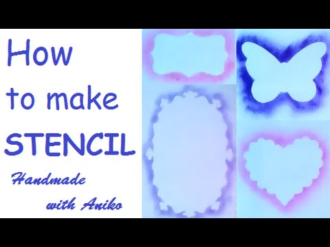 Stencil art for kids  DIY - Cat stencil for school student beginners -  Gyaneshwari 