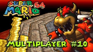 Super Mario 64 Splitscreen Multiplayer #10 | Invisible Poles...