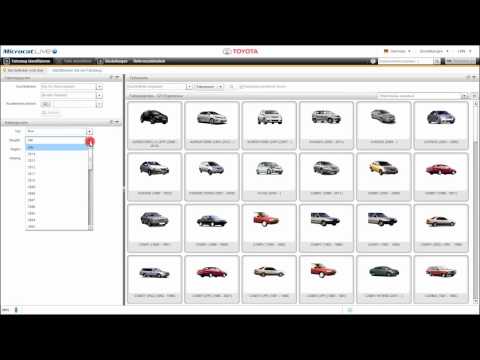 Microcat LIVE - Toyota - Fahrzeuge ermitteln