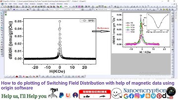 How to do plotting of Switching Field Distribution with help of magnetic data using origin software