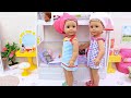 Baby Dolls Morning Bathroom Routine in Bunk Bed Room!