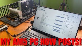 MY AM5 Ryzen 5 7600x PC Build Finally POSTS! Thank you to everyone!