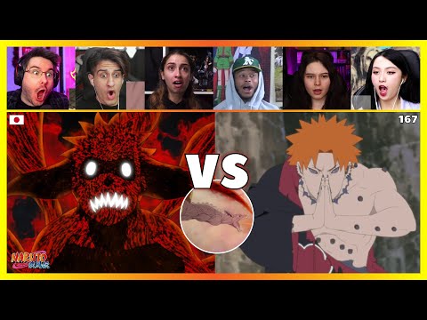 Download 6 Tails Naruto Vs Pain | Reaction Mashup  [Naruto Shippuden 167] ナルト 疾風伝