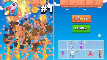 Merge Rockets - New Release - Hyper Hybrid Casual - Gameplay Walkthrough (iOS & Android)