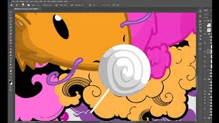 Photoshop: Creating a candy cane and lollipop