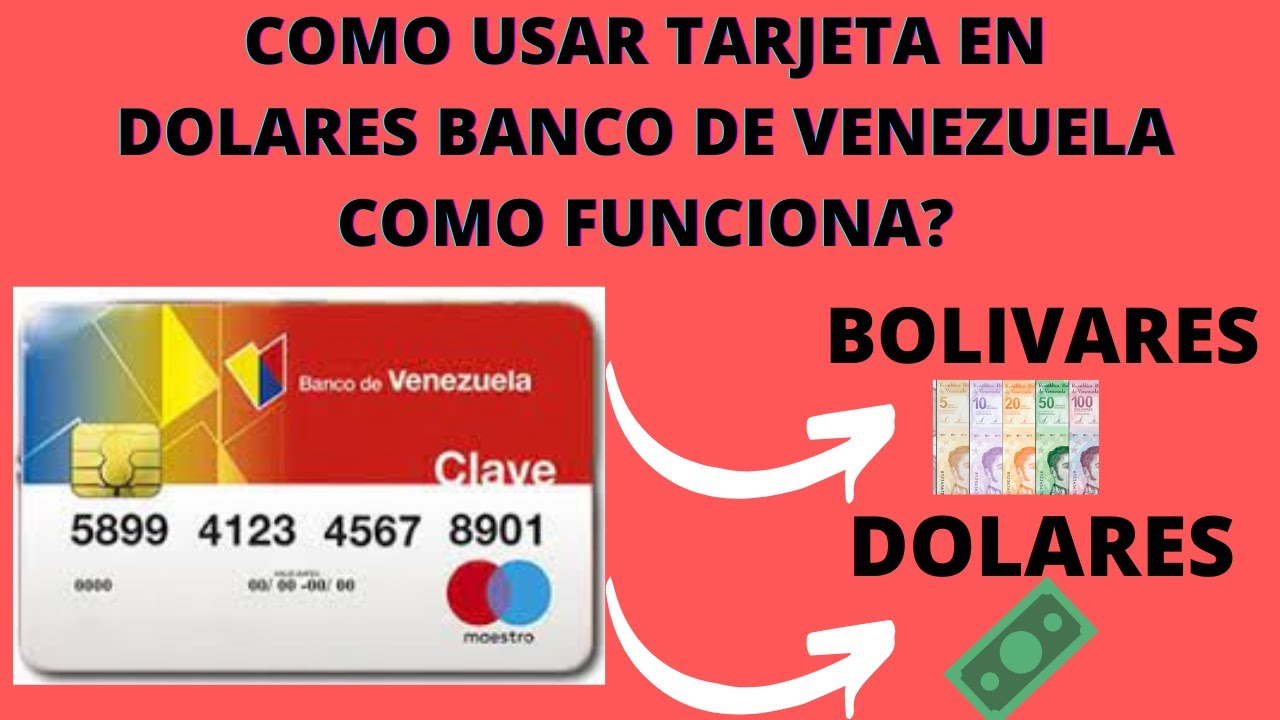 tarjeta en dolares Banco de Venezuela como funciona? YouTube