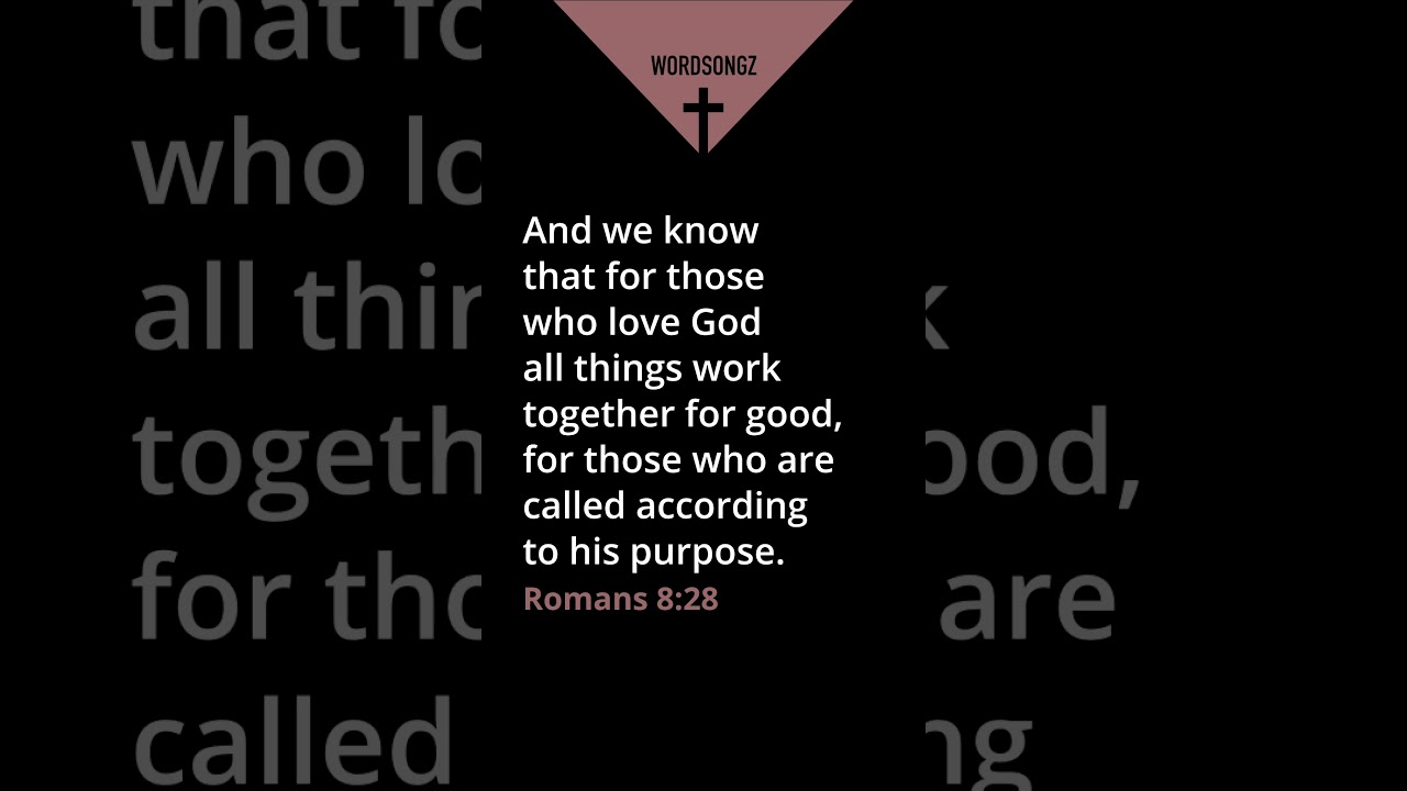 Romans 8:28 Song &mdash; God works all things for our good #shorts