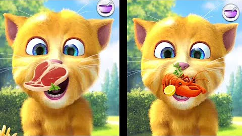 Video 11017841: talking ginger funny cat, talking ginger game