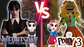 Wednesday Addams vS Poppy 3 Playtime In My Talking Angela’m 2 😻 | Cosplay