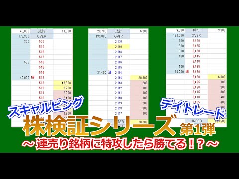 【株検証シリーズ】連売り特攻したら勝てるのか！？