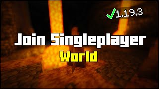 How To Join Your Friend's Single Player World in Minecraft 1.19.4