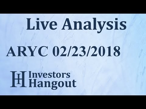 ARYC Stock Arrayit Corp. Live Analysis 02-23-2018