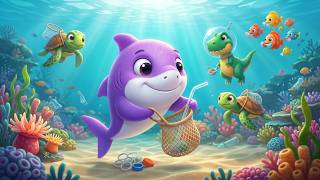 Clean the Ocean – T-Rex & Shark Mission 🌊 Eco Friendly Recycling Adventure for Kids & Toddlers