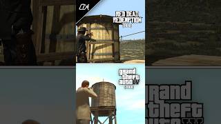 GTA 4 vs RDR1 Water Storage Objects Physics Comparison #gamecomparison #gaming #shorts