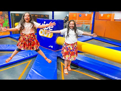 شفا طاحت في الترامبولين مسكينة تعورت