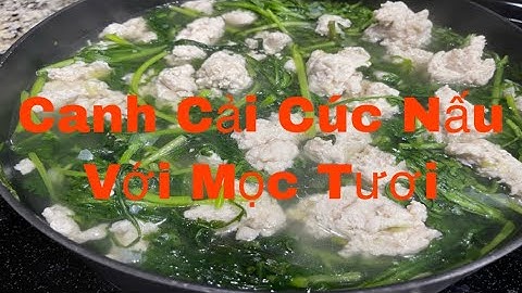Canh Cải Cúc Nấu Với Mọc Tươi,#Jenna Ho Ẩm Thực #Jenna Vlogs#