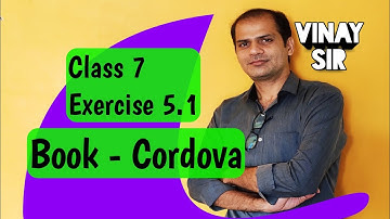 Class 7 Exercise 5.1 | operations on rational numbers | Cordova solutions | @vinaysir2680 | maths