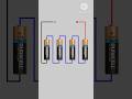 Battery series connection #shorts #electronics #diy