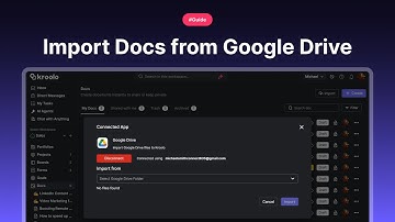 Import Docs from Google Drive