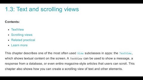 1-18 Android Lesson 1.3 - TextView & ScrollView