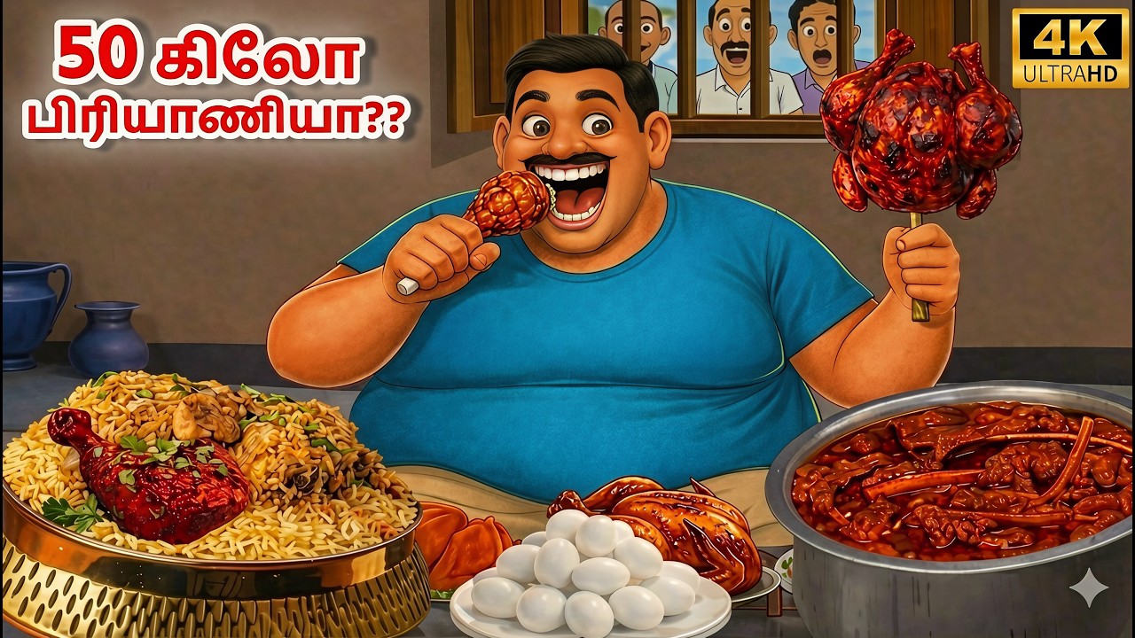 சாப்பாட்டு ராமன் ரகசியம்🍗 | Tamil Stories | Tamil moral stories | Stories in Tamil #needhikadhaigal