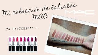 Mi colección de labiales MAC 2020 || Les muestro mis 74 labiales!! | ElCanalDeLaDani