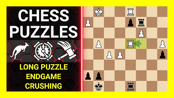 Chess Puzzles to Practice. Themes: Long puzzle, Endgame, Crushing. Learn Chess