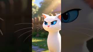 Main character: George, fat yellow cartoon cat with round fluffy body, short legs, thick tail