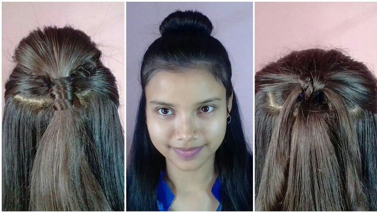2 Easy & Simple Hairstyles || Hairstyle Tutorial || Sharmistha Gupta ...