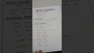 Health Essment Of Infant