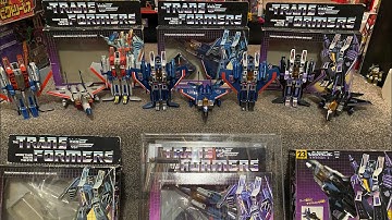 Transformers generation one seeker collection G1 vintage complete 1984 Starscream thundercracker sky