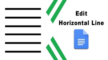 How to edit horizontal line in google docs