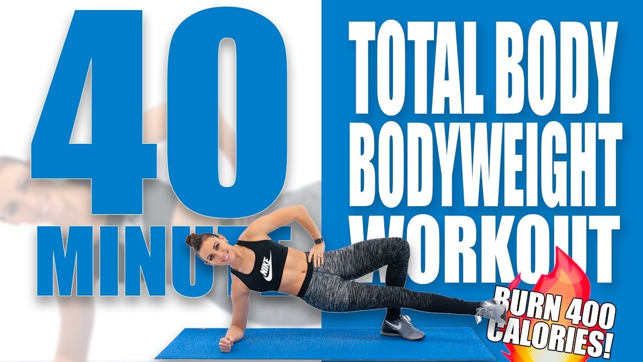 40 Minute Full Body Bodyweight Workout 🔥Burn 400 Calories! 🔥Sydney Cummings YouTube