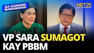 VP Sara, sinagot panawagan ni PBBM na mag-ipon ng tubig