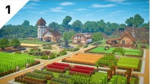 Minecraft Tutorial  How to Build a Survival Base  Stardew Valley Farm ! #Ankush_gamer