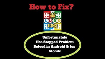 How to Fix Ludo King App Unfortunately, Has Stopped Problem Solved in Android & ios