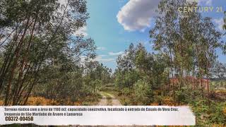 Terreno rústico com a área de 1180 m2, capacidade construtiva