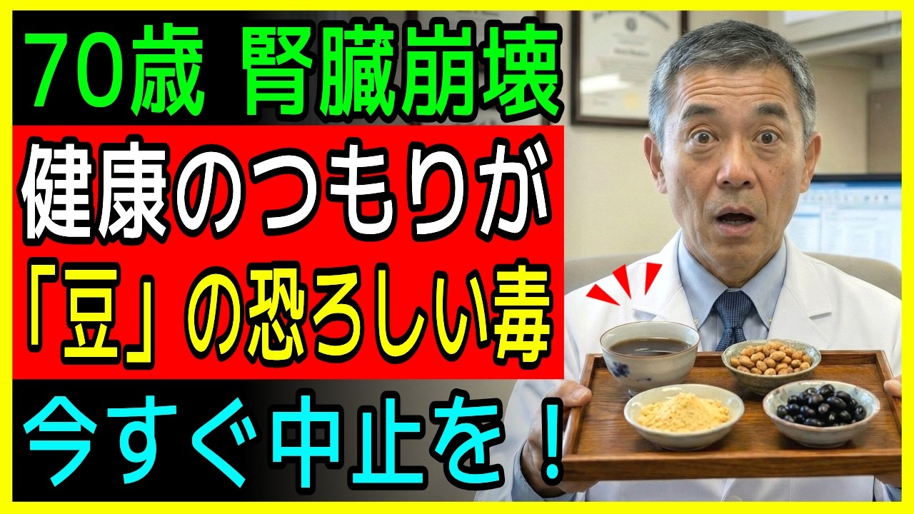 【警告】健康のつもりが腎臓を壊す！シニアが絶対やってはいけない「豆」の食べ方