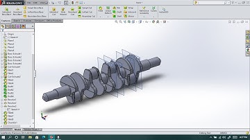 Example 3 Modelling of Crankshaft in Solidworks