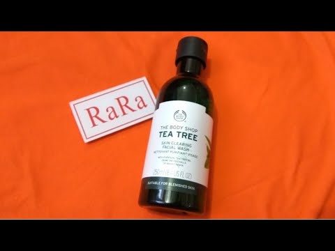The body shop tea tree skin clearing facial wash review, this will remove pimples n scars magically