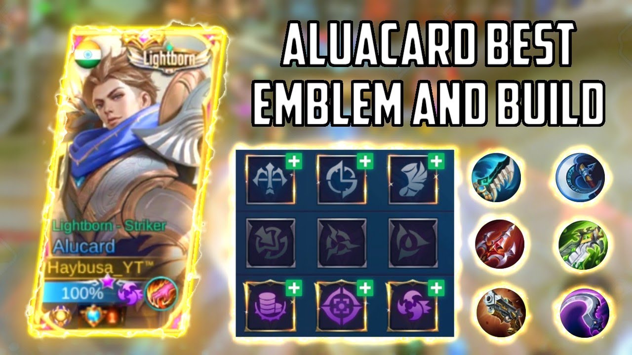 The Best Emblem Set for Alucard 2021 | Top Global emblem set | mlbb