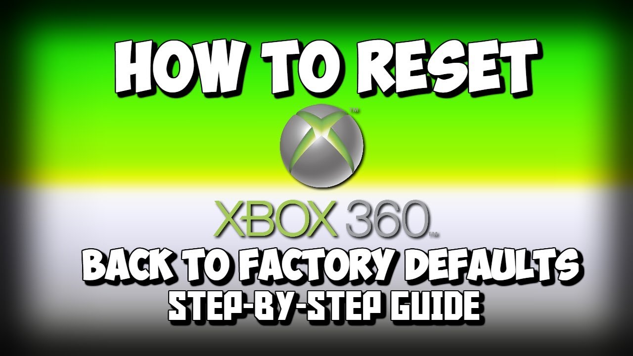 3 Ways to Reset an Xbox 360 - wikiHow