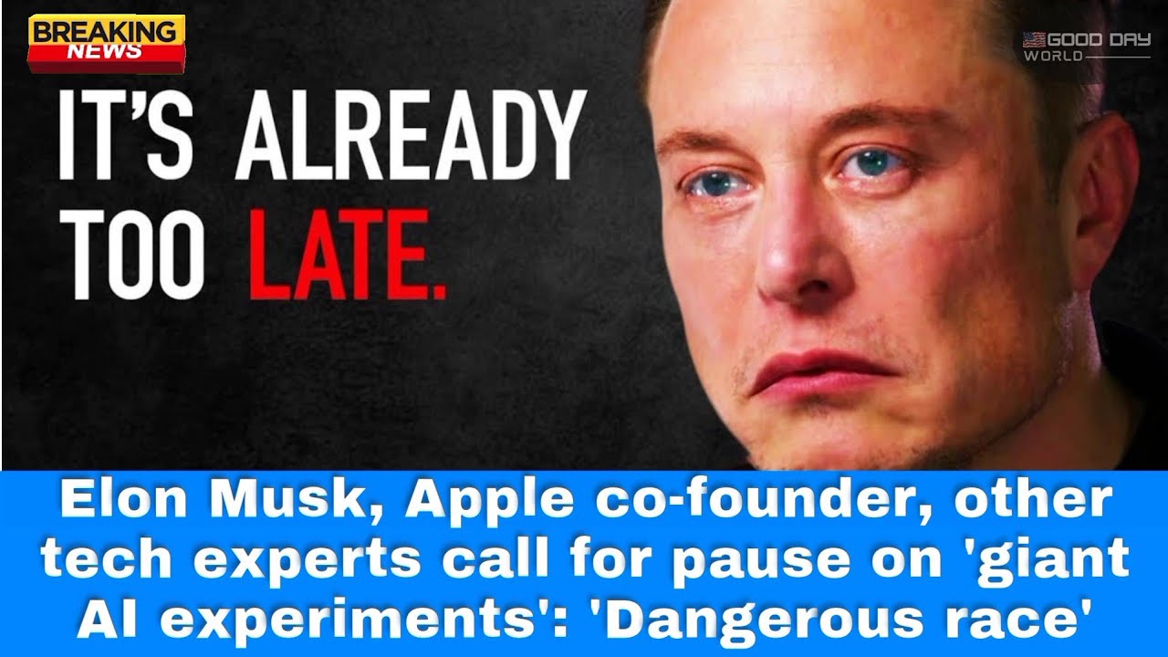 Elon Musk, Apple co-founder, tech experts call for pause on 'giant AI