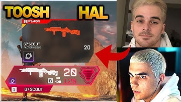 TOOSH tries using The G7 SCOUT in Ranked -| Imperialhal played ranked with DALTOOSH ( apex legends )