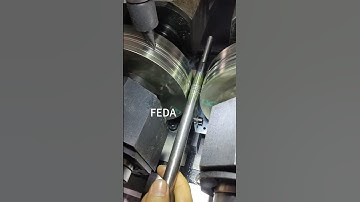FEDA Grooving on thread rolling machine #machine #cnc #auto #engineering#custom #factory #machining
