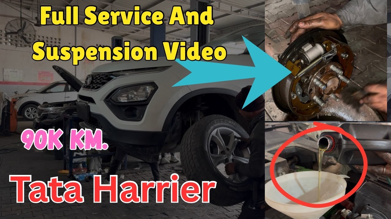 Tata Harrier Full Service and Suspension Video After 90k KM.