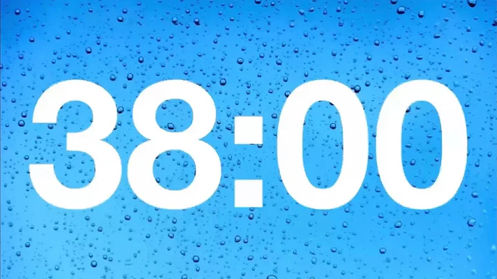 timer - 38 minute countdown with rain sound