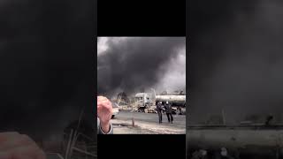 Tehran Skyline Covered in Black Smoke After Oil Depot Fire